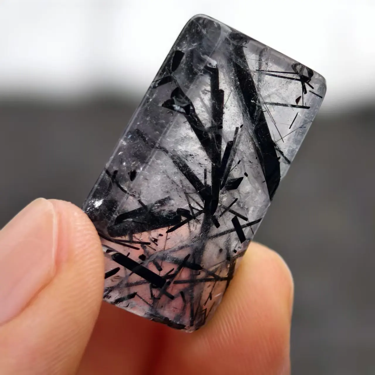 Natural Black Hair Crystal Rough Stone,Quartz Crystal Titanium Ore,Mineral Healing,Can Be Used To Make Necklaces