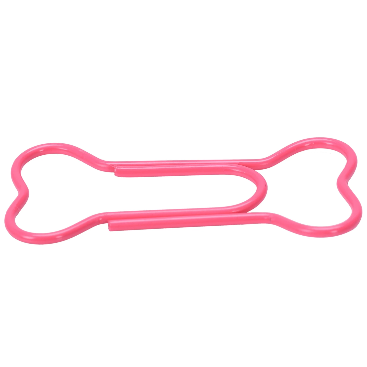 Metal Paper Clips 24 Pieces in PVC Box Bone