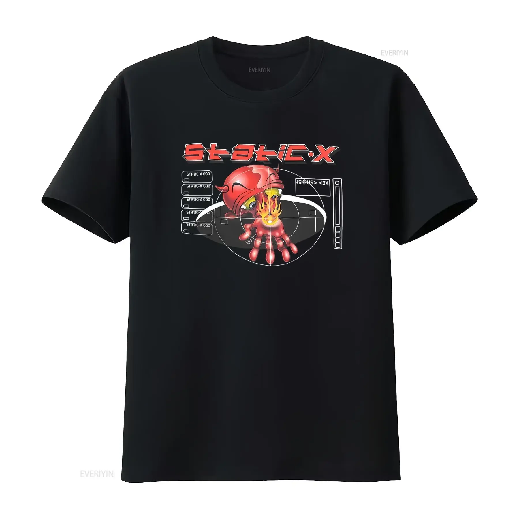 Static X Band Lost In My Own World T Shirt for Men Full Size S 5XL vintage Washed homme fashion Slightly Stylish Versatile