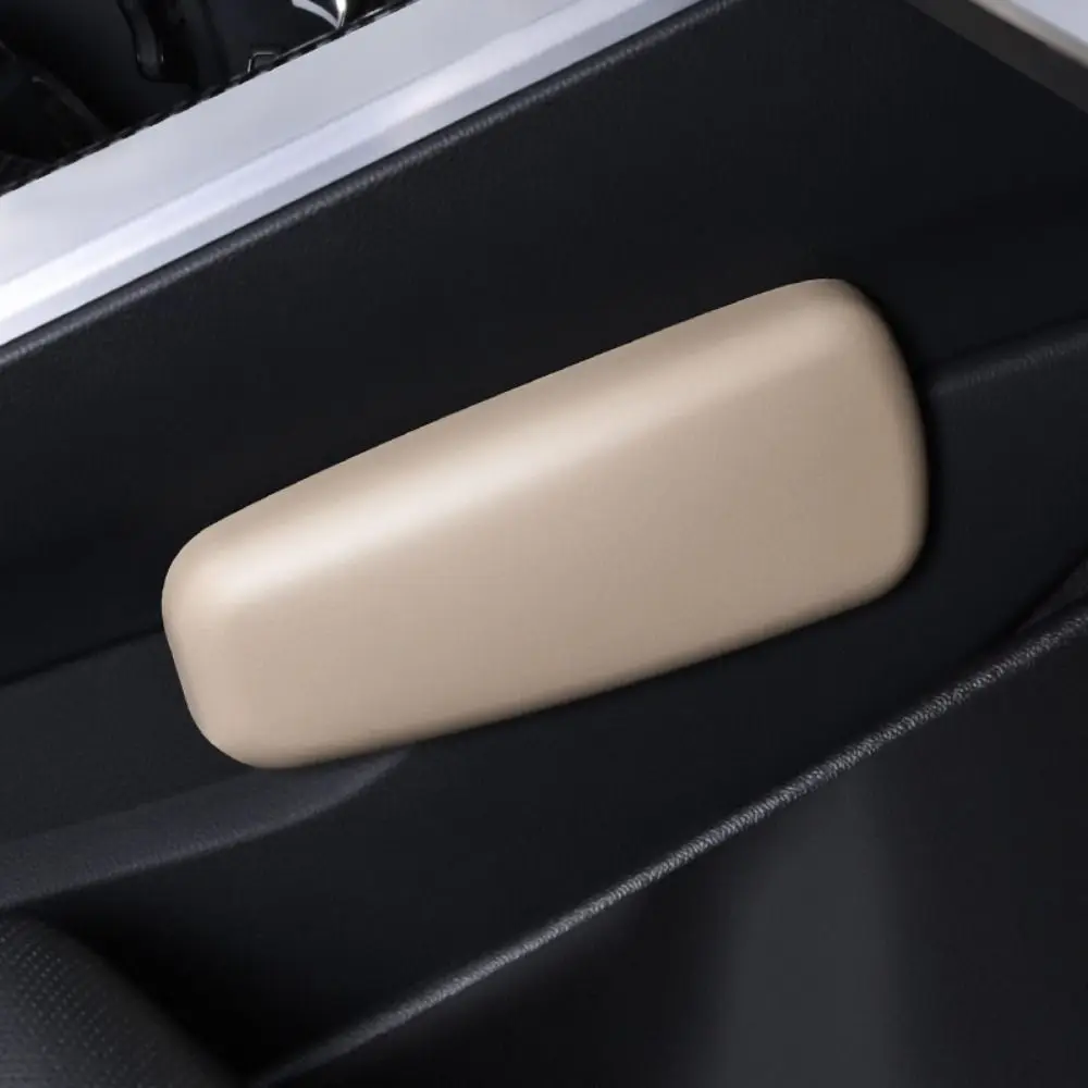 

Pu Leather Car Knee Rest Pad Soft Fashion Auto Armrest Pad Ergonomic Design Durable Central Console Side Protective Pad