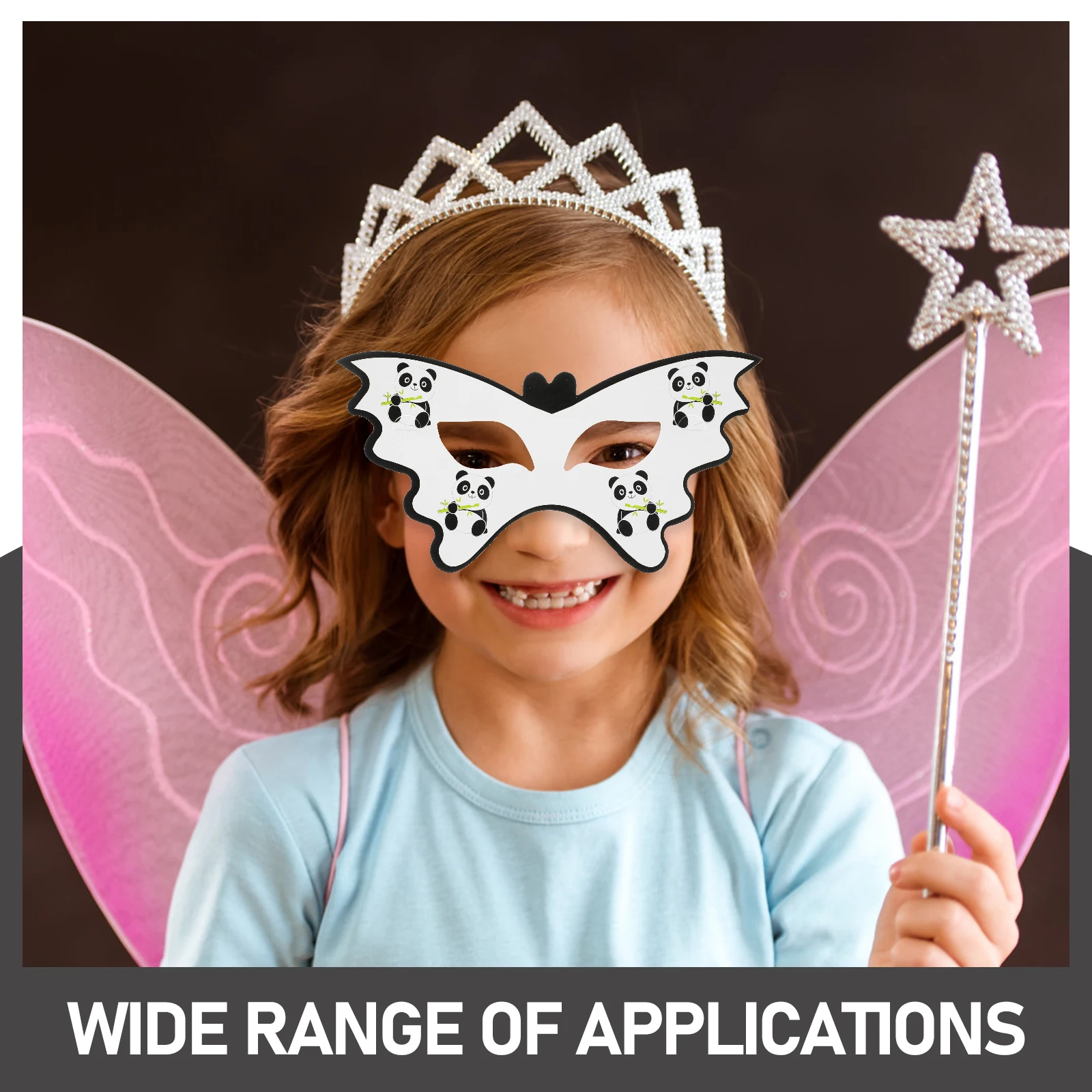 

20 Pcs Panda Mask Cool Sally Furry Costume Cute Carnival Cartoon Masquerade Skin Care Child