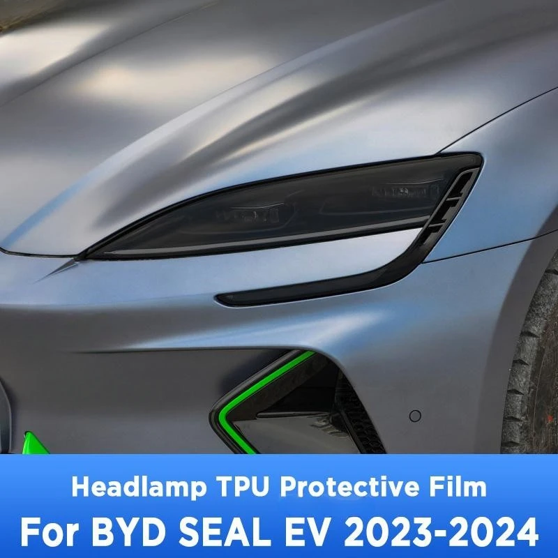 

For BYD SEAL EV 2023 2024 Car Exterior Headlight Anti-scratch Front Lamp Tint TPU Protective Film Cover Repair Accessories