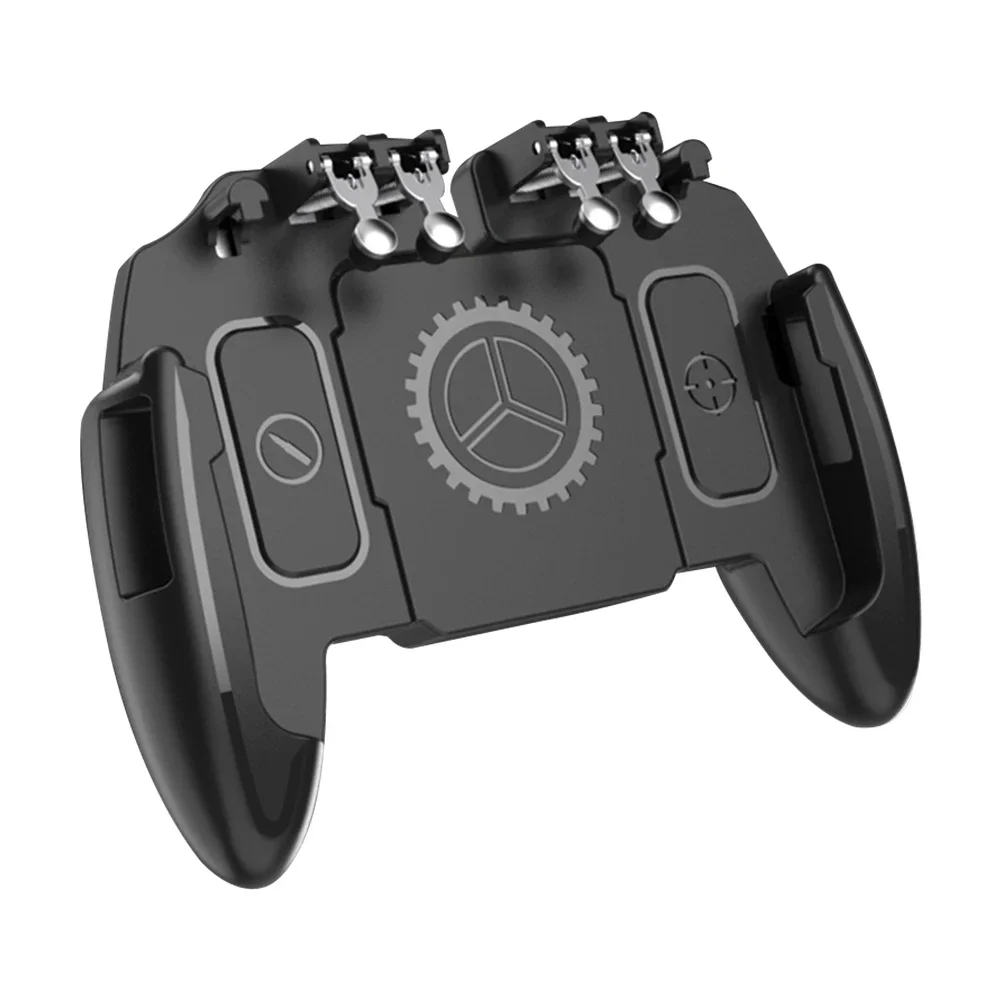 6 أصابع زر تبريد غمبد ألعاب الهاتف المحمول الغبار المحمولة حمل ديكور لعصا التحكم في ألعاب PUBG