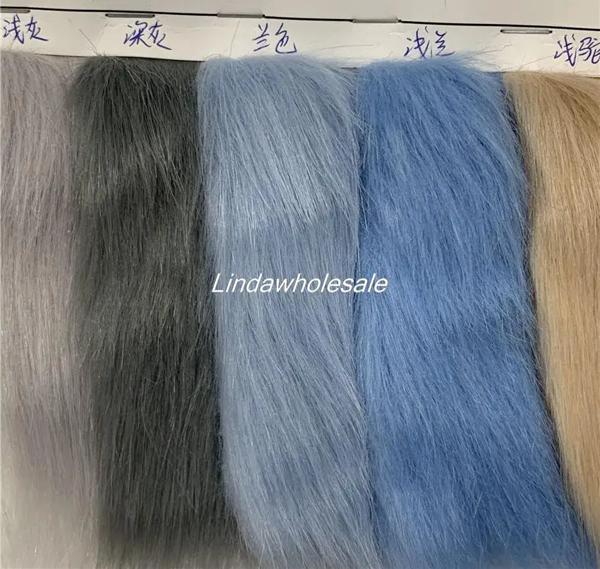 Großhandel dicke Qualität Flor 5cm Kunst pelz Stoff, Plüsch Filz Stoff, Fuchs Kunst pelz, Teppich Dekoration Materialien – Detail 4