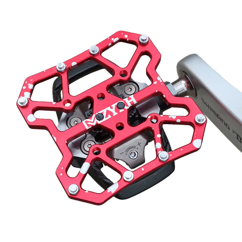 Kit de Conversión de Pedales Planos Universal para Bicicletas de Carretera y Montaña, Pedales Cliples, Plataformas de Pedales de Liberación Rápida