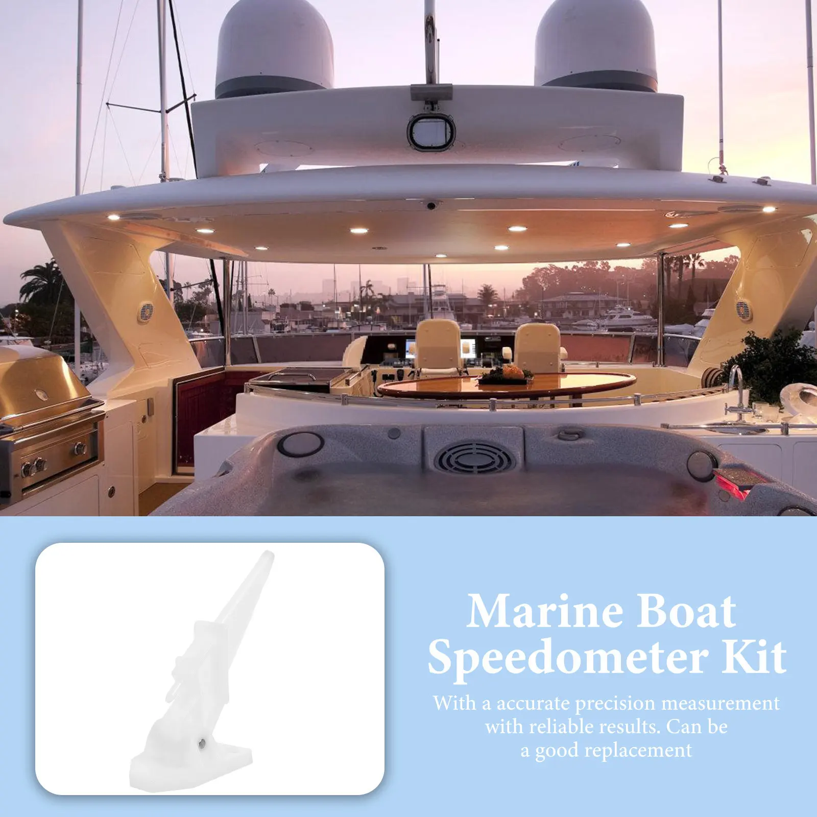 

Нейлоновый комплект для измерения скорости лодки, многоразовый, высокоточный, долговечный, для каяков, из стабильного материала