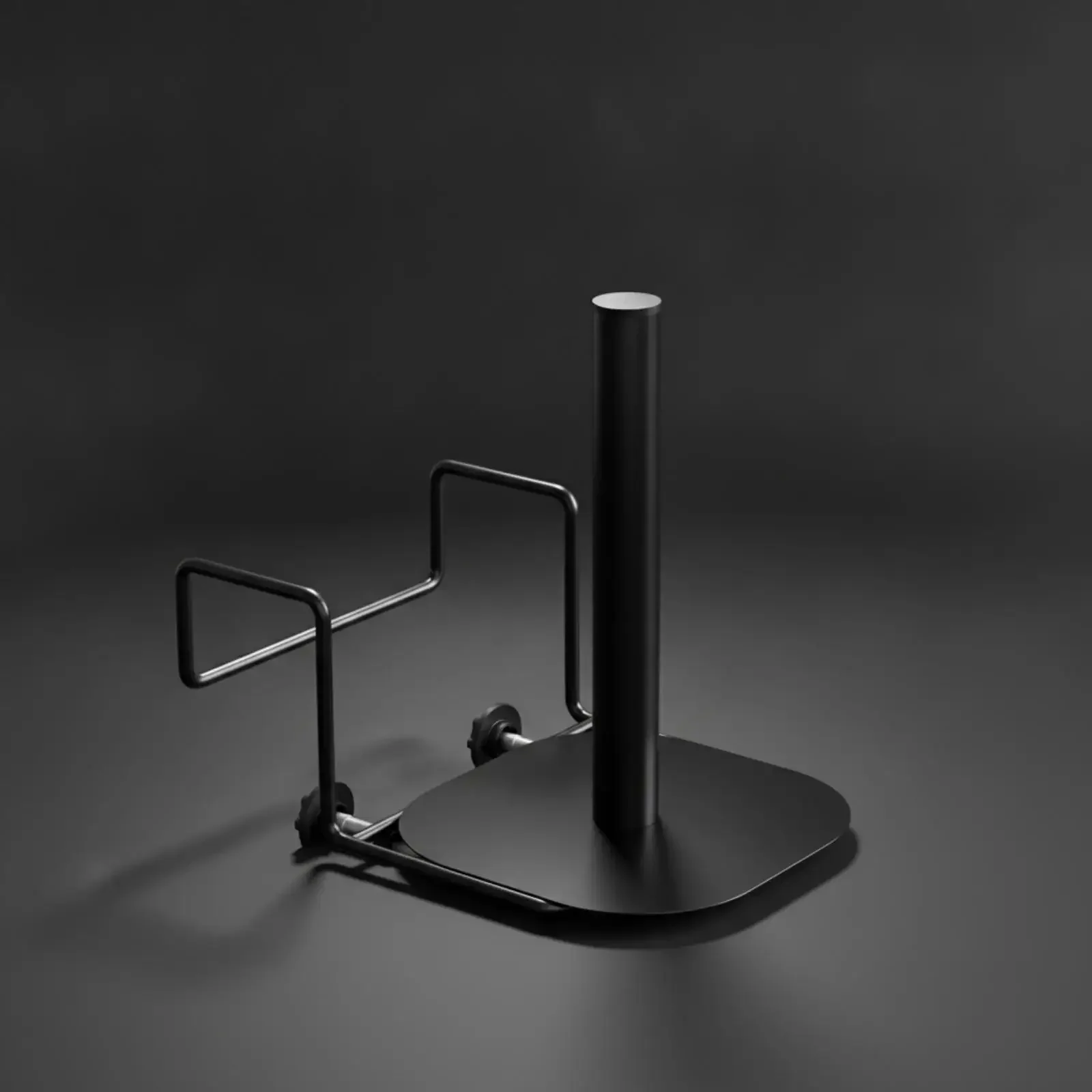 Commercial Supermarket Roll Bag Dispenser Rack with Hook Style Mount for Stainless Steel Wire Holder Frame