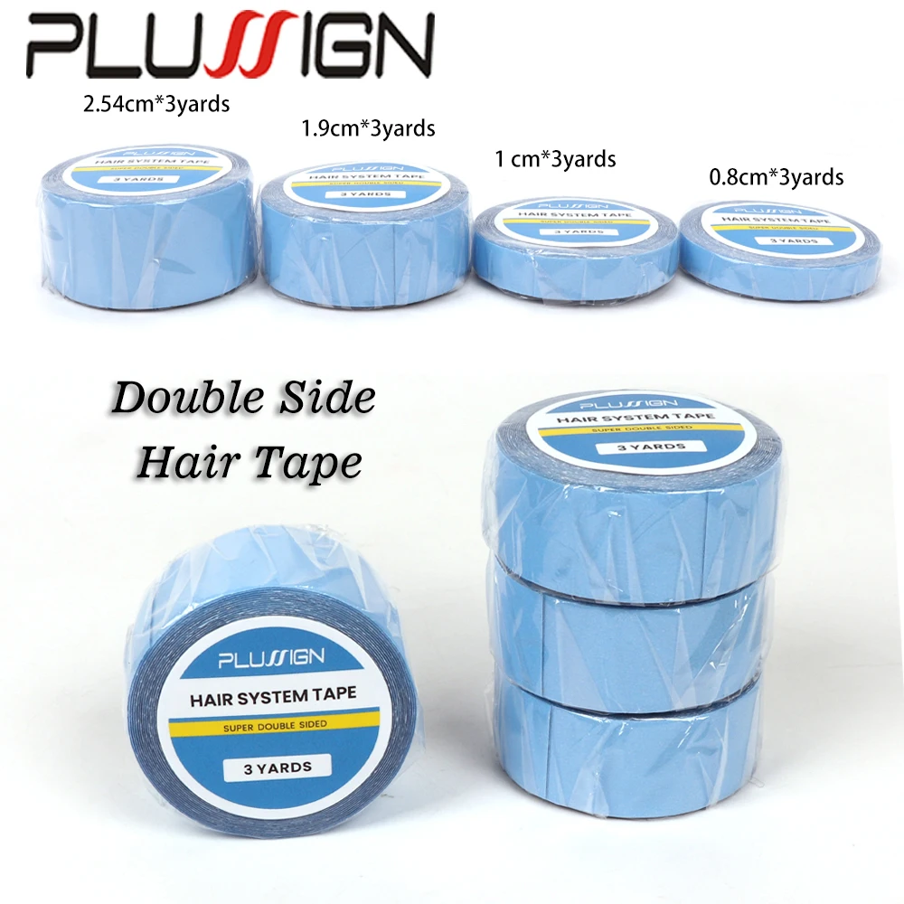 

Лента Walker Ultra Hold, синяя лента для волос, 3 ярда/рулон, клейкая клейкая лента для системы волос для кружевного парика/парика/закрытия/бороды, 4 ширины