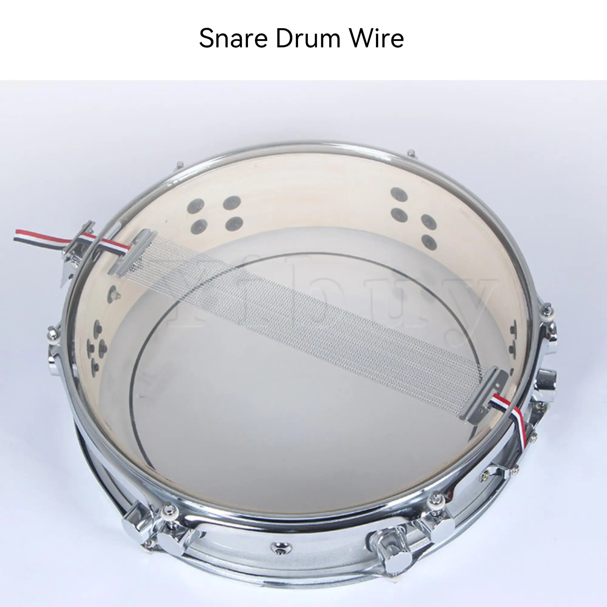 Yibuy 11Pieces Metal Snare Lug and Wire Set for 14 inch Snare Drum Hardware