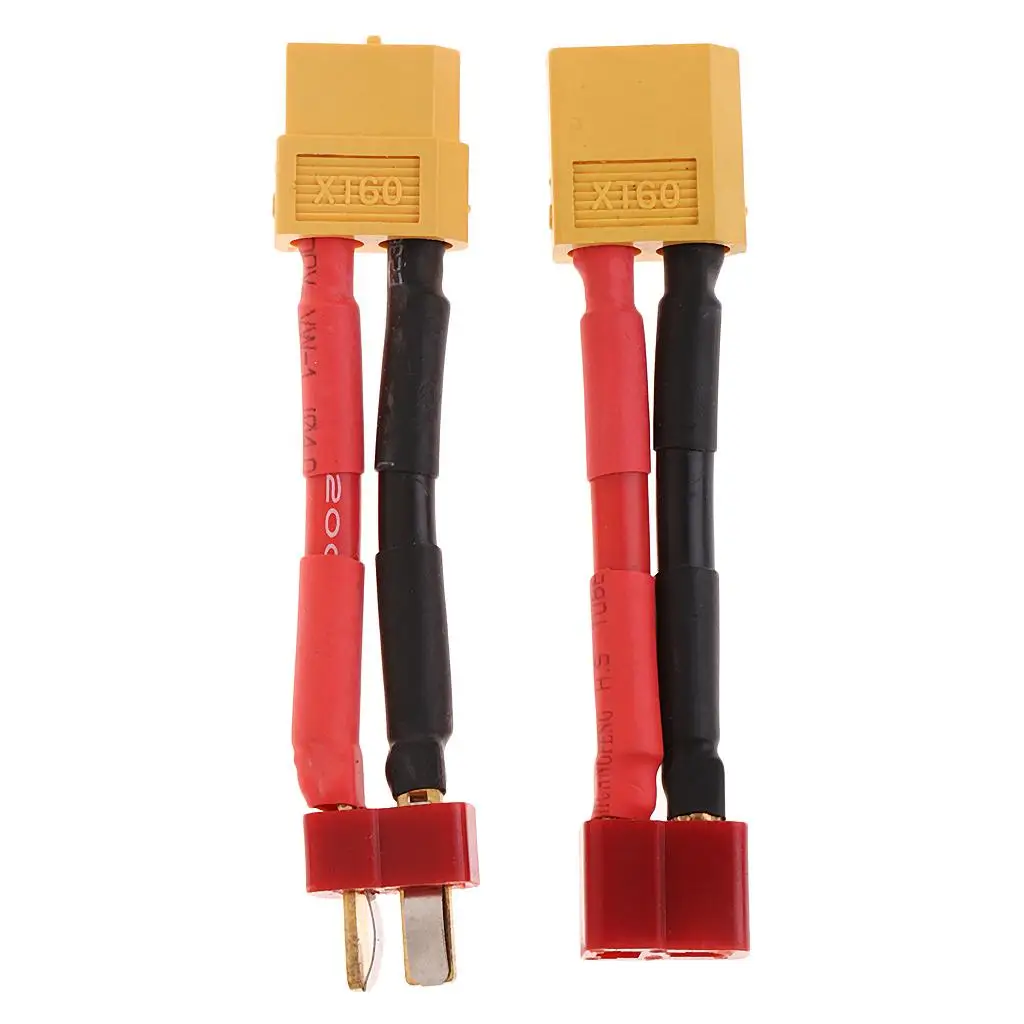 XT60 to T Plug Connector RC Models Conversion Cable Metal Plastic for Airplane Boat Quadcopter Controller