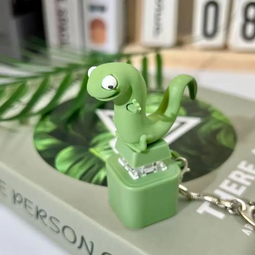 Lézard Fidget porte-clés LED Rechargeable éclairer jouet Fidgety avec son d'animal drôle, soulagement du Stress soulagement de l'anxiété Clicker