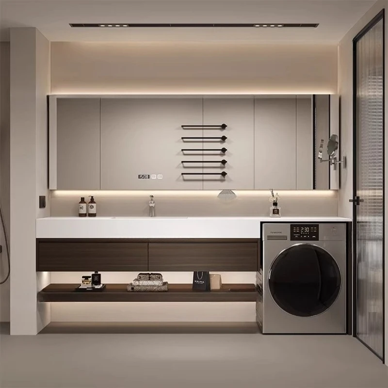 Advanced Washing Bathroom Cabinets Machine Integrated Bathroom Cabinets Ceramic Nice Home Furniture In Particolare ZY40YSG