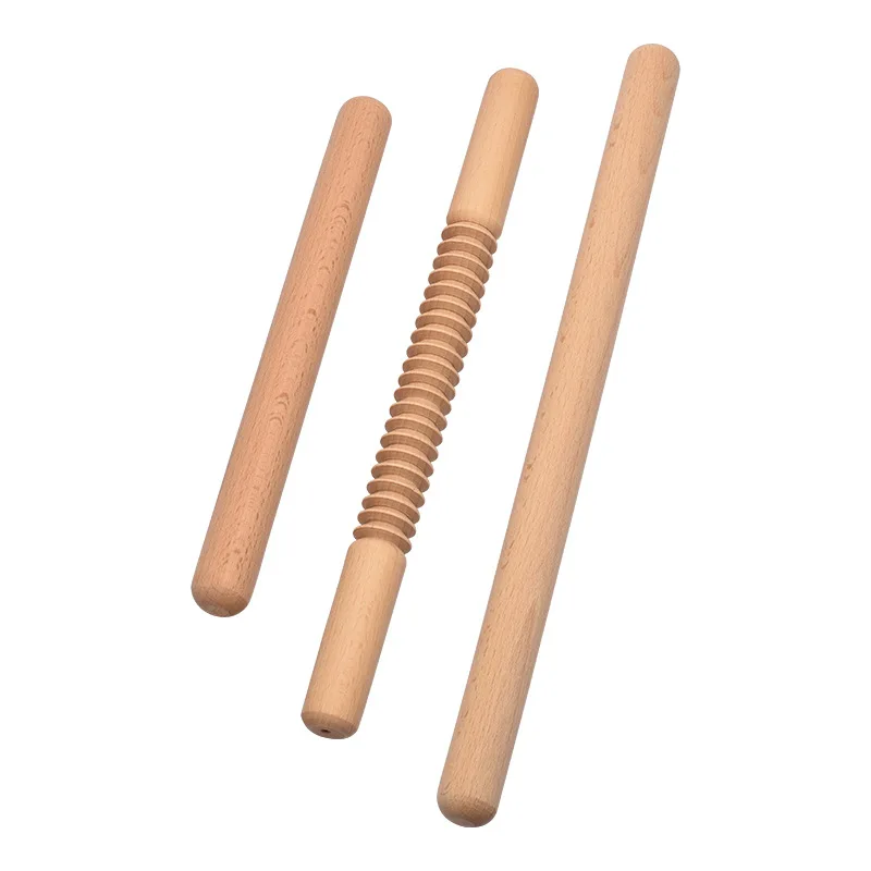 Nowy drewniany wałek do ciasta wałek do ciasta z litego drewna nieprzywierający wałek do dekoracji ciast kuchnia gotowanie przybory do pieczenia narzędzia H006