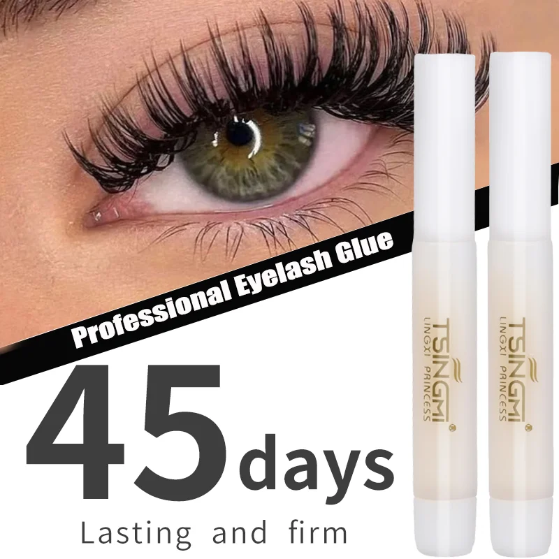 3ML Quickily Dry Graft Eyelash Glue Transparent Waterproof No-irritant Lasting Firm Self Adhesive Eyelash Extension Glue Makeup