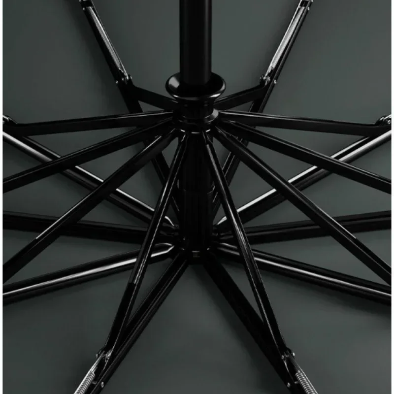 Zuodu Umbrella Reinforced Wind-Resistant Male Student Handsome Automatic Folding Umbrella Rain Or Shine Dual-Use Umbrella