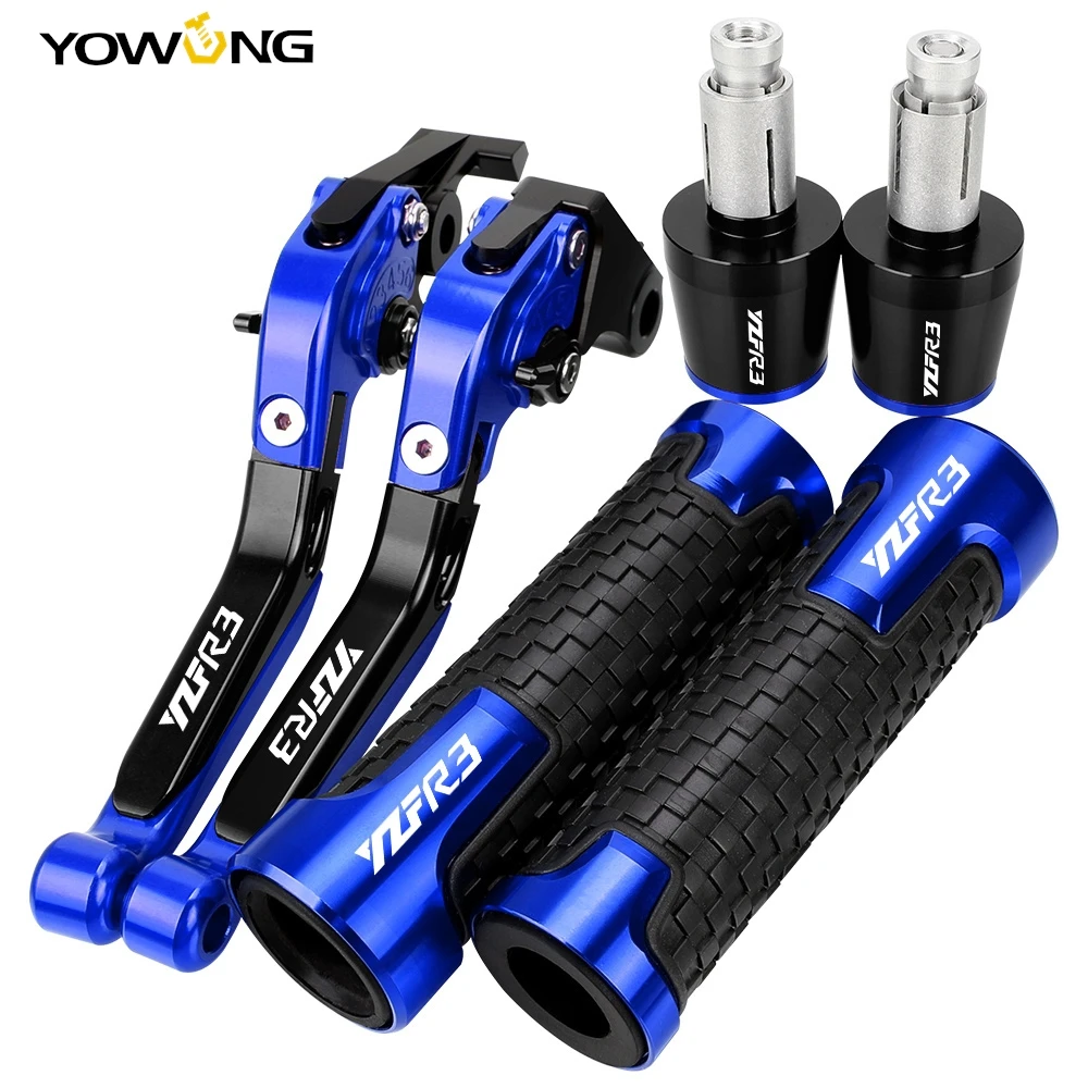 

For YAMAHA YZFR3 2015 2016 2017 2018 2019 2020 2021 2022 2023 2024 Motorcycle Brake Clutch Levers YZF-R3 Handlebar Grips Ends