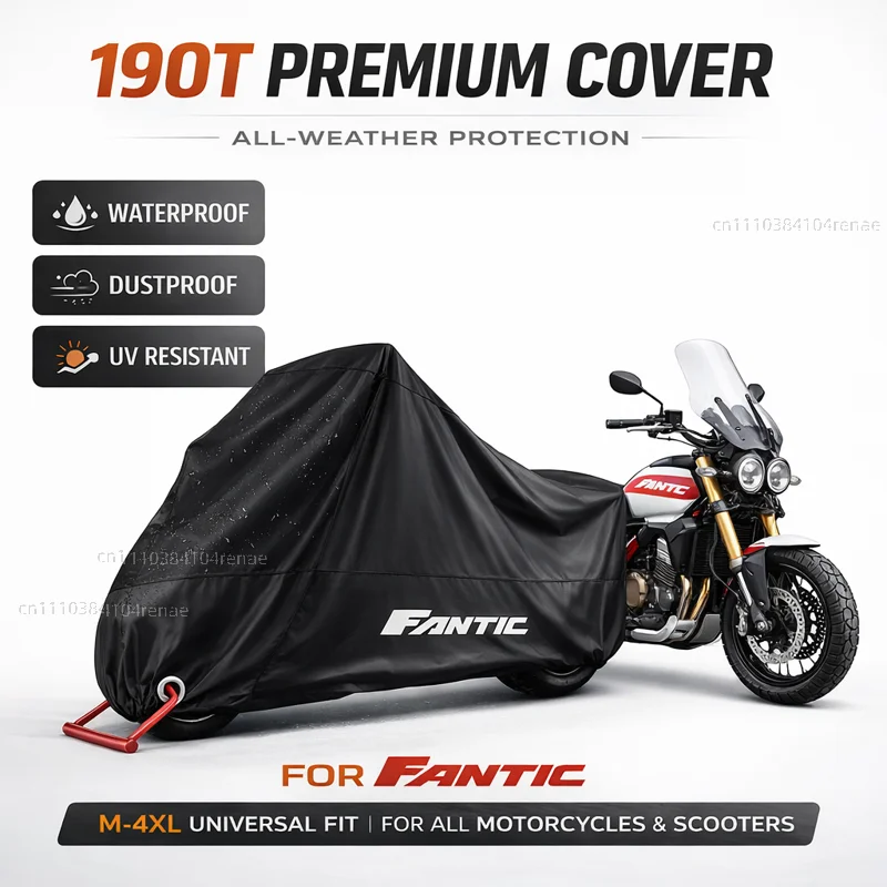 

Чехол для мотоцикла FANTIC CABALLERO FLAT TRACK 125 250 500 RALLY/SCRAMBLER XE125/XEF250 190T, водонепроницаемый, пылезащитный, всесезонный