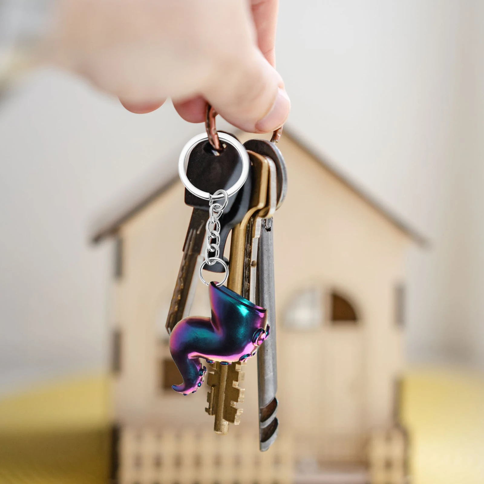 

Octopus Foot Molds Keychains Cute DIY Pendant Decor Casting Creative Crystal Epoxy Reverse Silicone Jewelry Craft Set