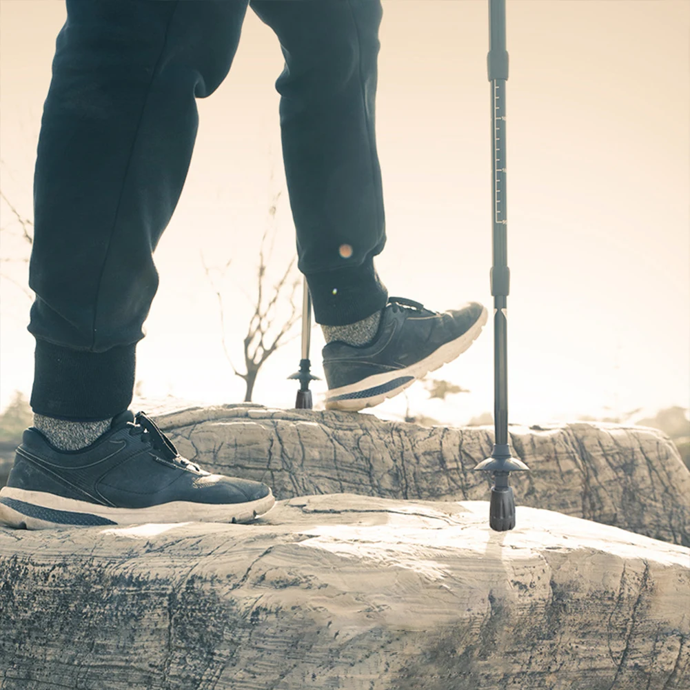 8 قطعة أقطاب الرحلات نصائح المضادة للانزلاق المشي لمسافات طويلة القطب استبدال نصائح Alpenstock حامي غطاء لعصي المشي