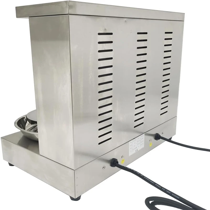 電気シャワルマグリルマシン 3 バーナーバーベキューマシン垂直回転ブロイラー商業家庭用キッチン 110V 3600 ワット