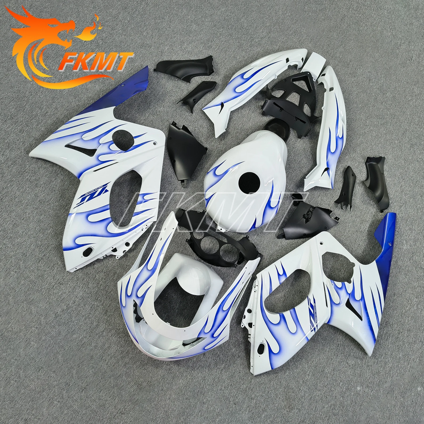 Carenados YZF 600R 1997 - 2007 Kits de cuerpo completo negro mate para YAMAHA 04 05 carenado de motocicleta Thundercat sin pintura