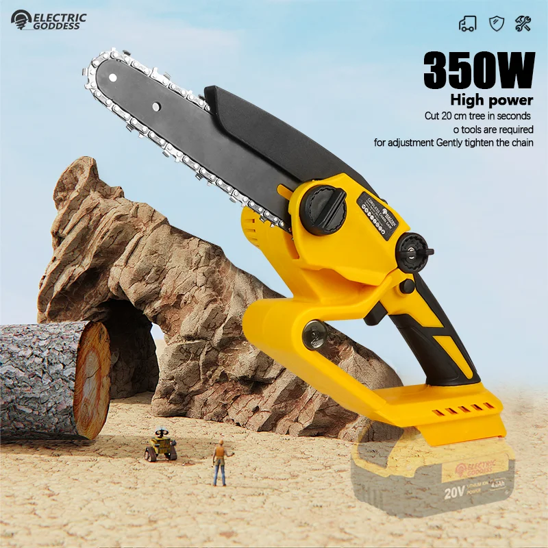 

Electric Goddess 6in Brushless Electric Chain Saw Wood Cutting Garden Electric Saw Power Tool For Dewalt 20V Battery