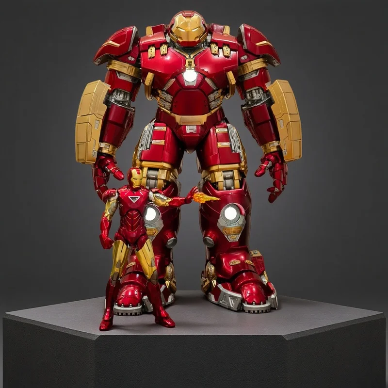 Modelo de armadura Anti Hulk, articulación móvil con montaje ligero, juguete Iron Man, adorno de escritorio, regalo de cumpleaños, regalo de buena calidad, genial