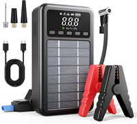 3000A Jump Starter with Air Compressor 150PSI Tire Inflator with Solar Panel and PD 45W Fast Charge-12V 8.0L Gas and 6.0L Diesel