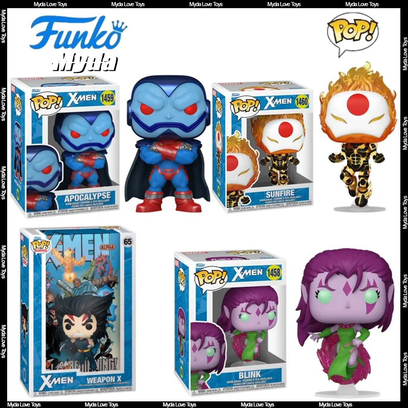 Genuine Funko POP X-Men Judgment Day X-Men action figure hand Flicker Storm Apocalypse Wolverine Collection box gift