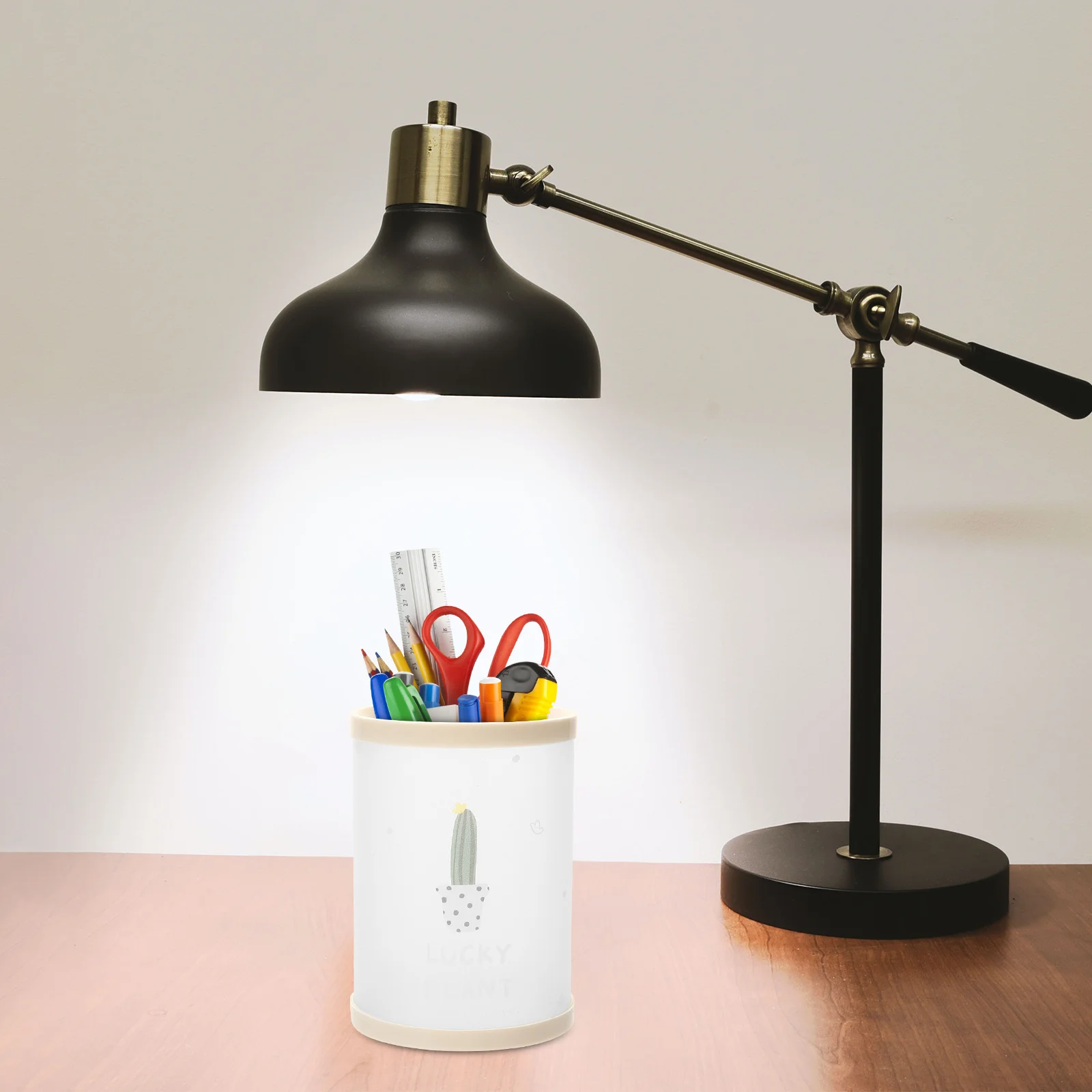 

6Pcs Foldable Pencil Holder DIY Plastic Pen Organizer Desktop Storage Container Practical Stationery Case Pencil Case