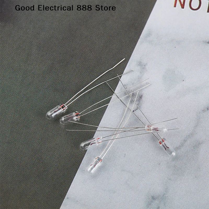 【GE】10pcs Miniature 0.07A 3mm 4mm 5mm 3V/6V/9V/12V/24V Mini Lamp Light Bulb Edison Incandescent Filament Rice