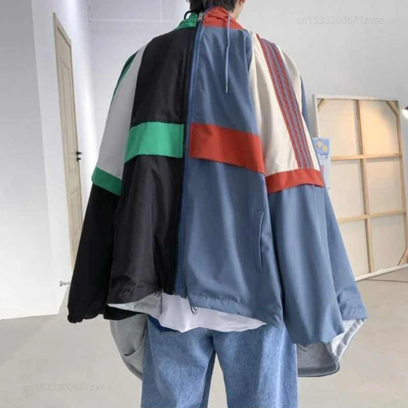 Xiaomi-chaqueta con capucha para hombre, abrigo holgado de doble capa con cremallera, versión coreana, primavera y otoño, novedad de 2023