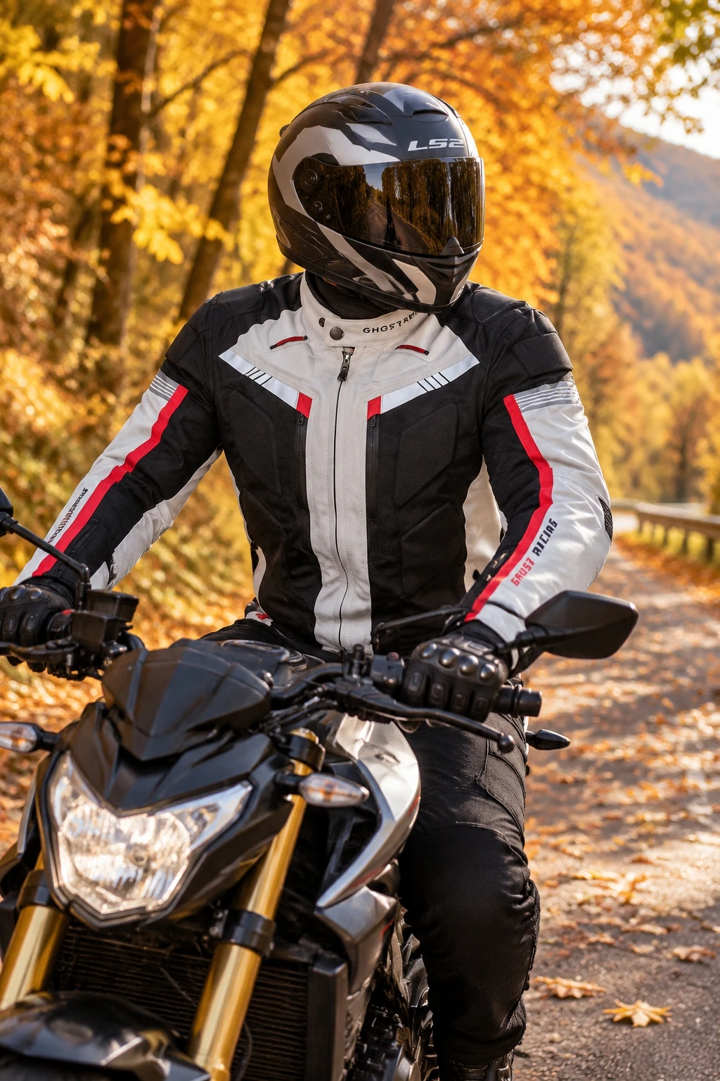 Men's Motorcycle Riding Jacket 600D Oxford Waterproof Windproof Thermal Liner Removable Protective Pads Reflective Motorbike