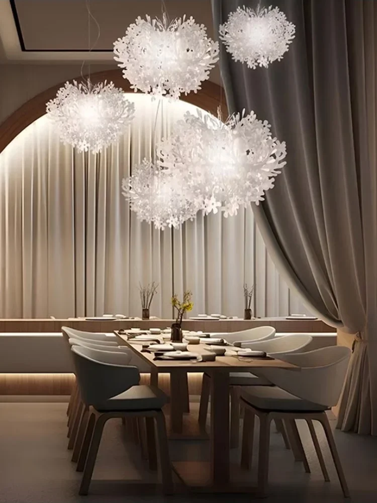 Nordic Modern Coral Design Ceiling Pendant Lights Luxury Textured Home-applicant LED Dimmable Lamps For Dining Room