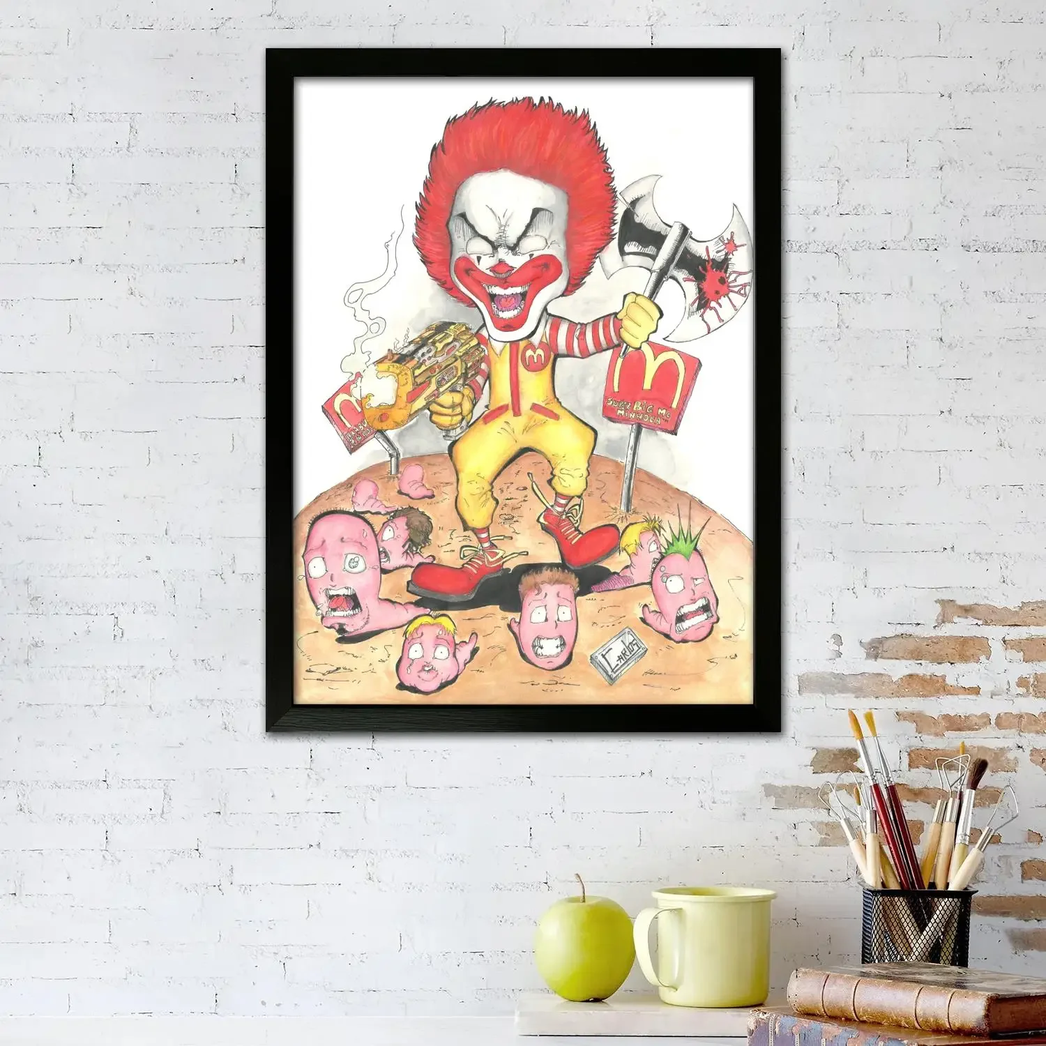 ronald mcdonald Poster Prints Wall Art Canvas Painting Poster For Modern Family Living Room Home Decor