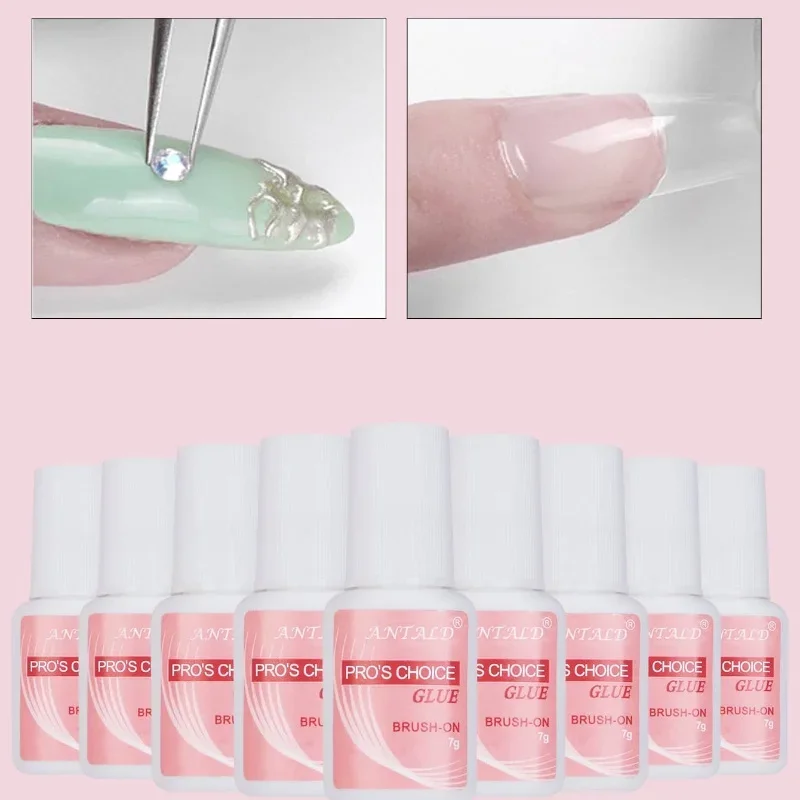 7g Fast Drying Nail Glue for False Nails Professional Glitter Acrylic Nail Rhinestone Nail Art Decoration Glue Manicure Tools