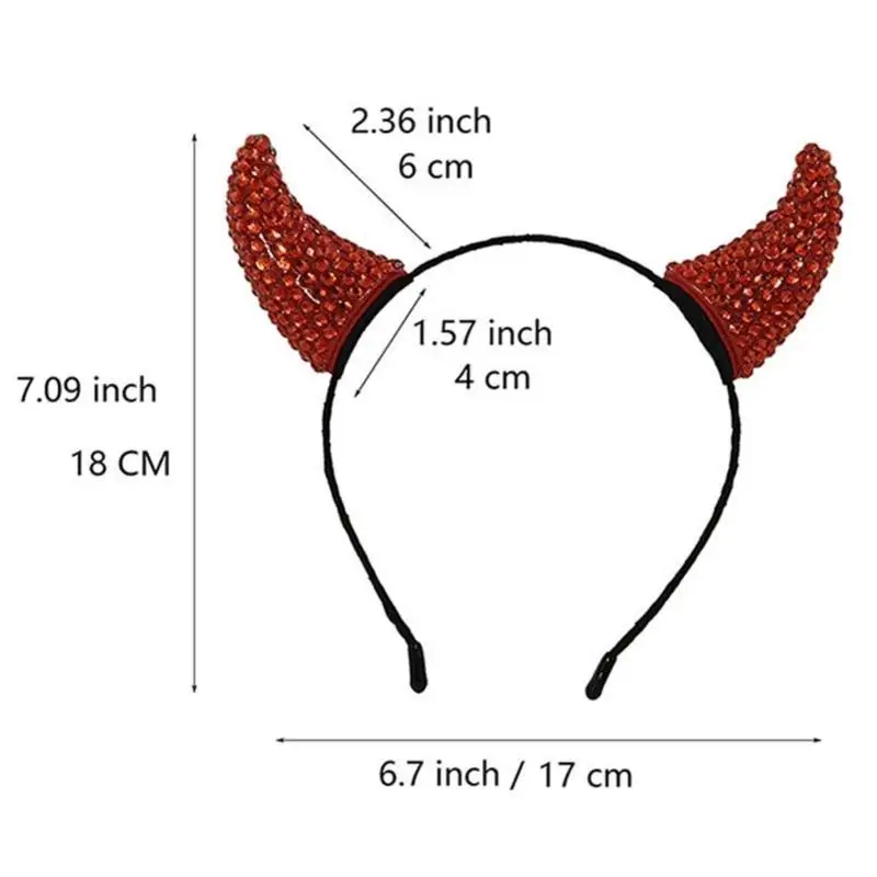 652F Vòng buộc tóc dự tiệc sang trọng Halloween Mũ biểu diễn sân khấu Băng đô cho bữa tiệc và du lịch