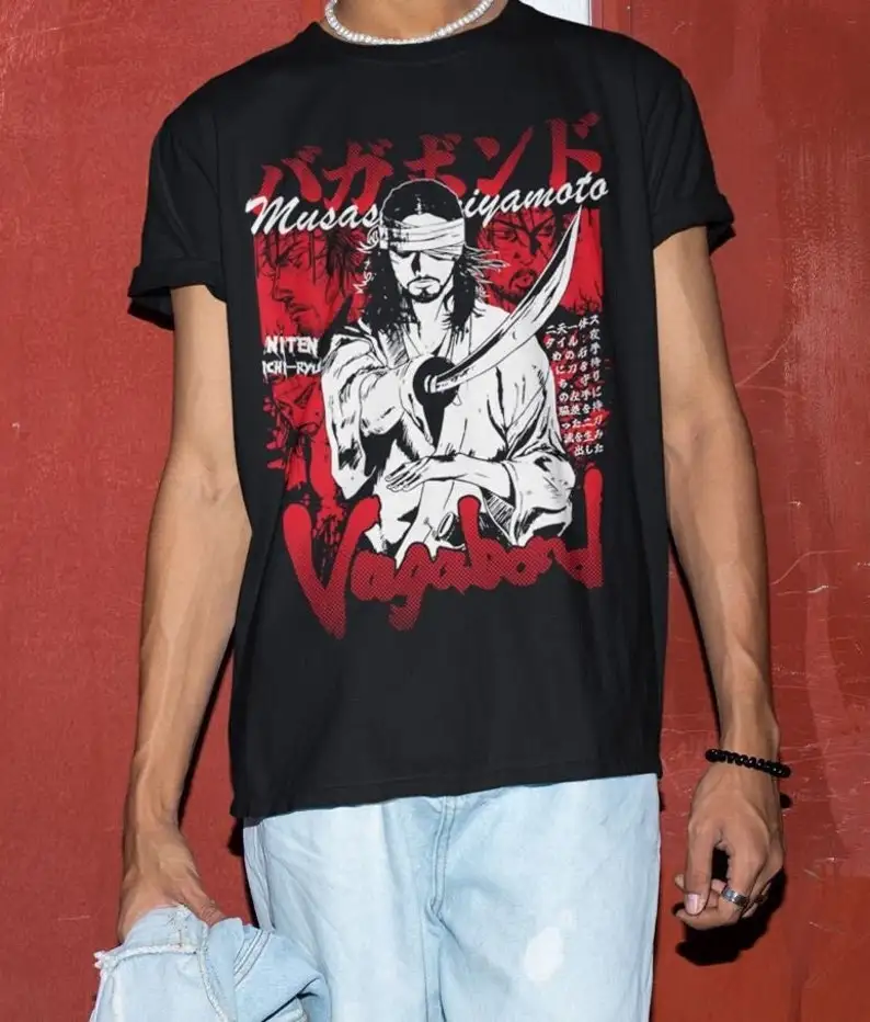 

Vagabond Shirt, Musashi Miyamoto, Matahachi Honiden, anime Shirt, aesthetic hoodie, Manga aesthetic, japanese gaming