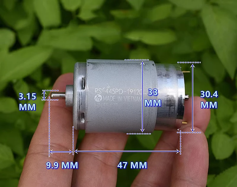 MABUCHI RS-445PD-19120 DC 12V/18V/24V 6600RPM High Torque Carbon Brush Inkjet Motor for Copier & Precision Office Equipment