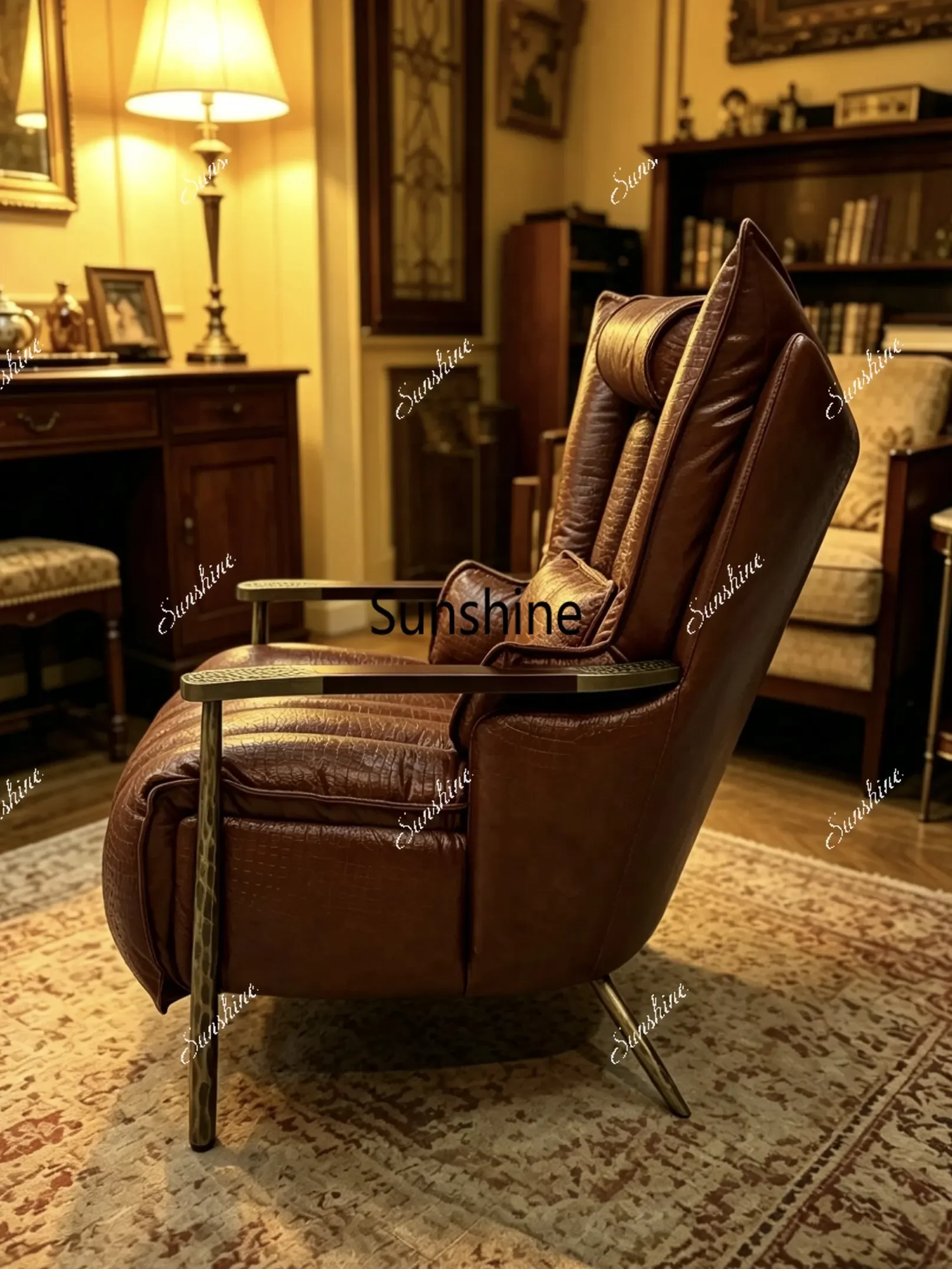 YMedieval style, sofa, design, tea room master chair, simple and modern