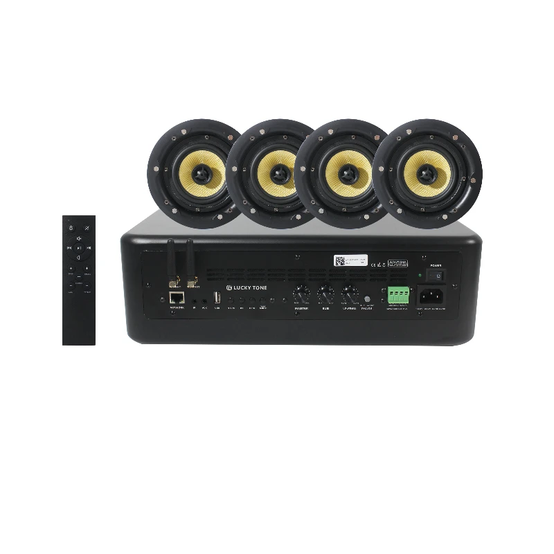 (Combo580-2) 2.1-channel Home Theater Set with Wireless Subwoofer Featuring Bluetooth & Wi-Fi Inputs and Ceiling Speakers