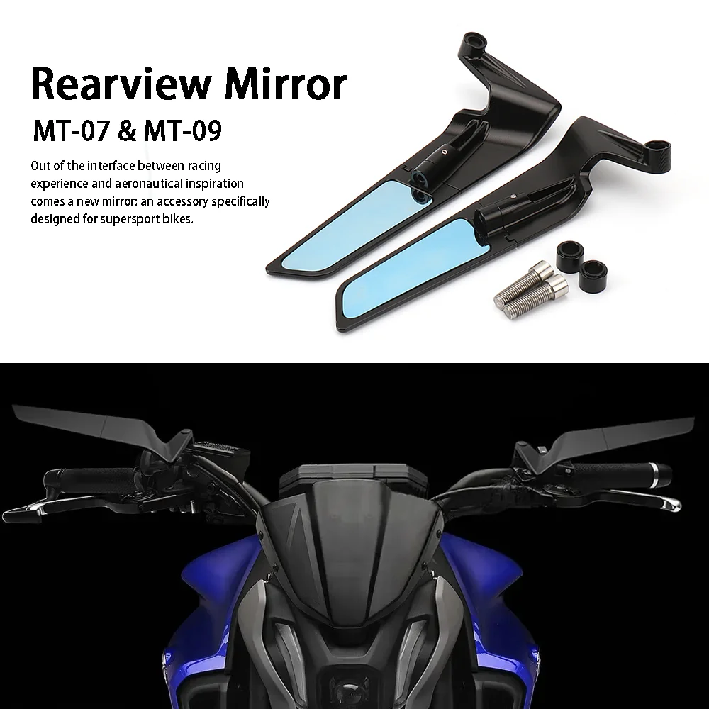 

MT-07 MT07 MT 07 2021 2022 Motorcycle Rear Side View Mirrors Rearview Mirror For YAMAHA MT-09 MT09 2020-2023 MT 09 SP 2021- 2023