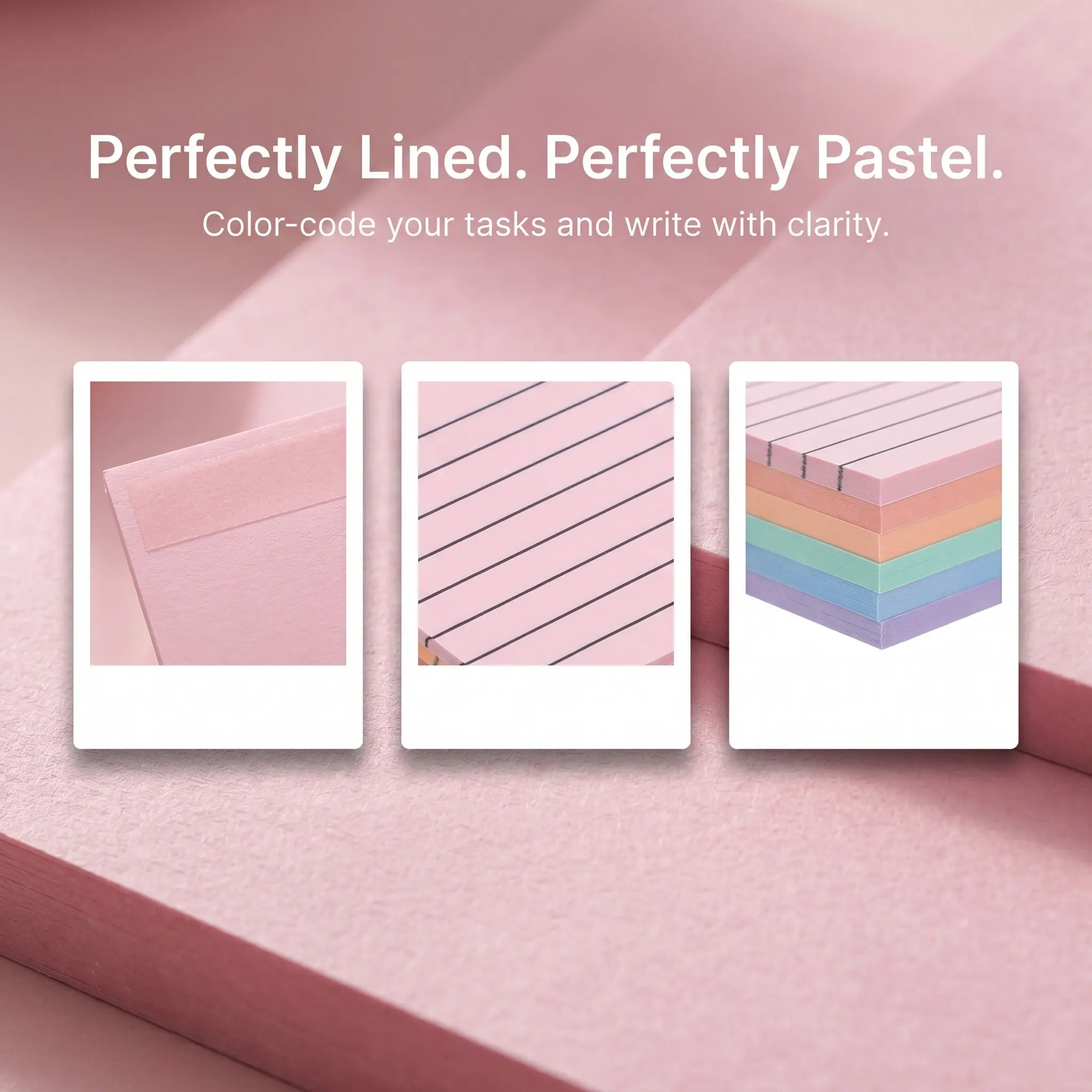 6 Books Self-Adhesive Memo Pads Colored Small Note Pads Smooth Writing Non-Smudge Sticky Book Tabs for Study Schedule
