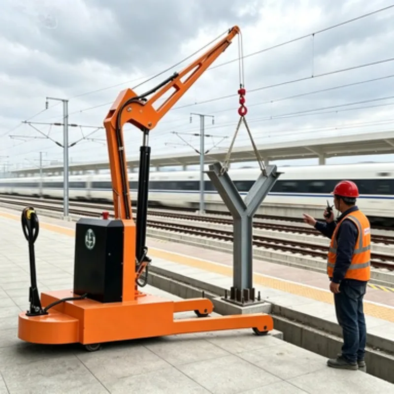 2Ton Truck Mobile Crane With 360 Jib Remote Control Electric Winch 6000lbs-12000lbs Rotary Boom Jib Cranes Product Type