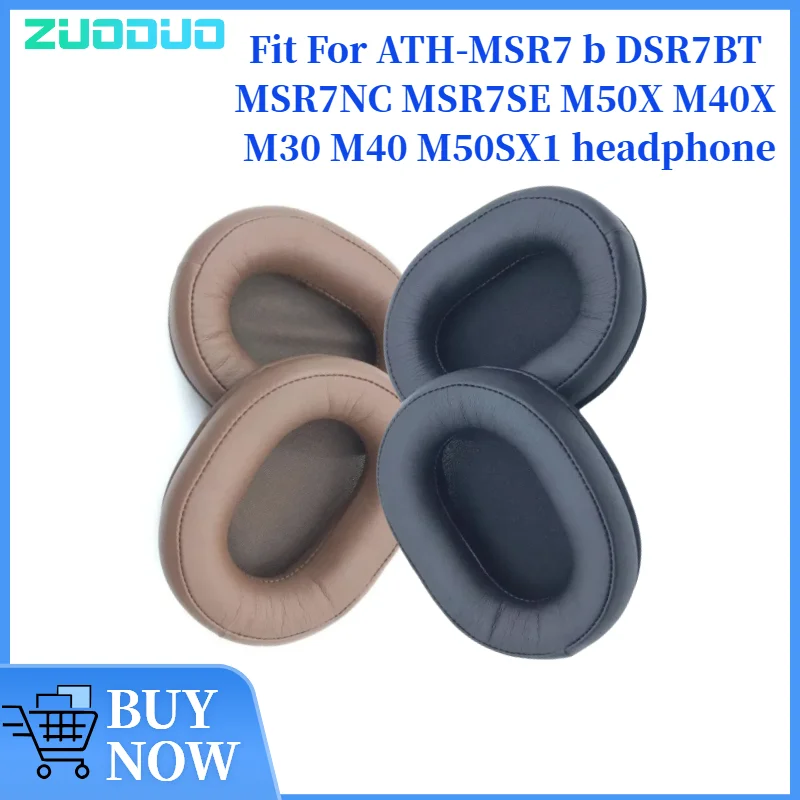 

ZUODUO Replacement Ear Pads Cushions for ATH-MSR7 b DSR7BT MSR7NC MSR7SE M50X M40X M30 M40 Headphone Soft Memory Foam Pads