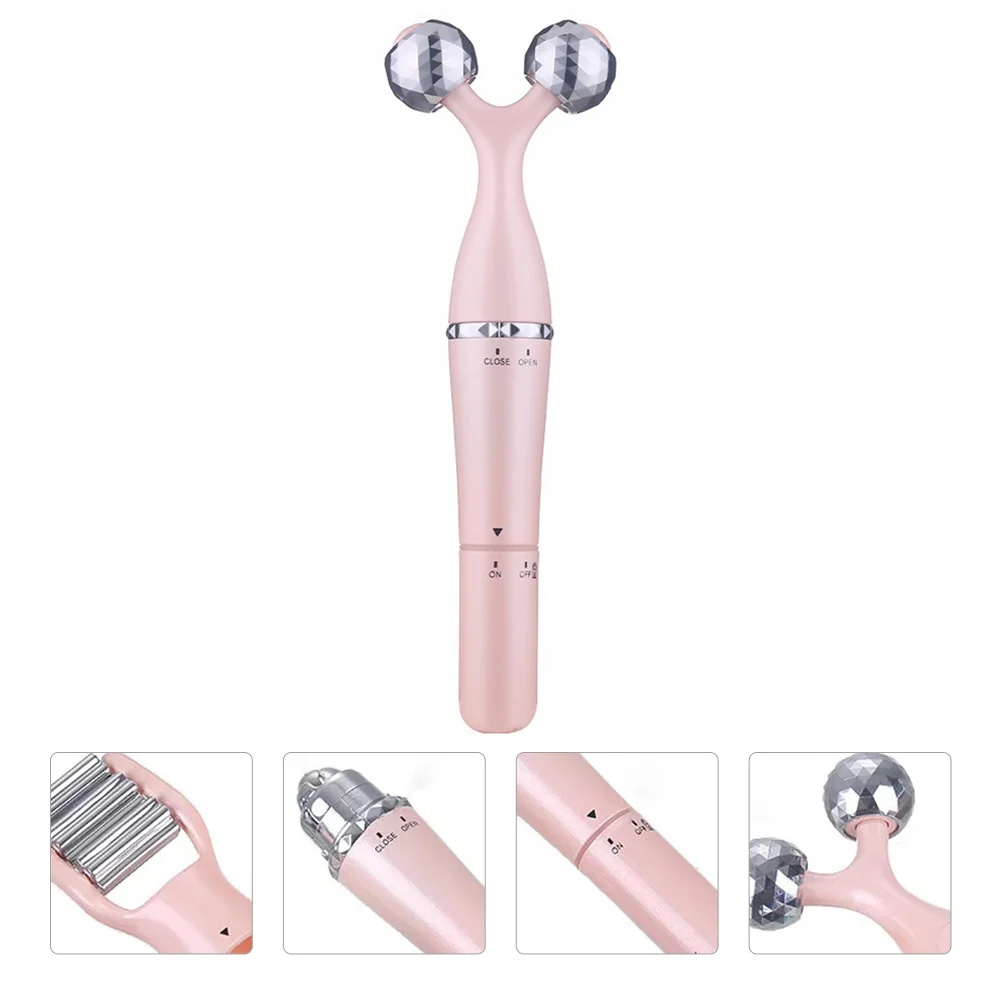 

1Pcs 3D Massage Roller Durable ABS Stainless Steel Facial Massager Portable Skin Lifting Face Slimming Tool Face Massage Roller