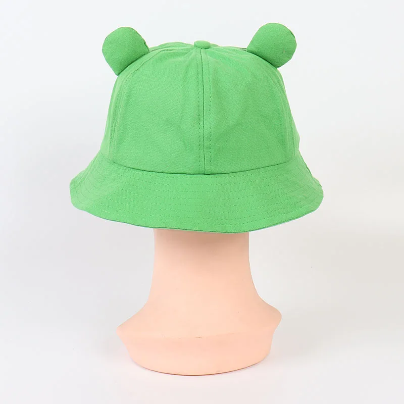 Unisex Cute Frog Style Personality Bucket Hats Fishermen Caps Outdoor Casual Cap Sunscreen Hat image 4