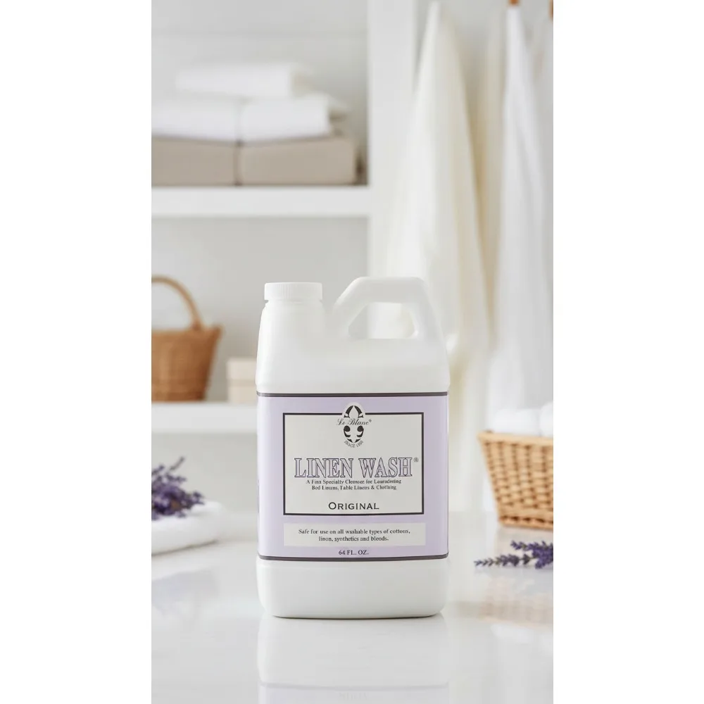 

Premium Linen Wash Concentrate - 64oz Cold Water Cleaner for Delicate Fabrics & Clothing