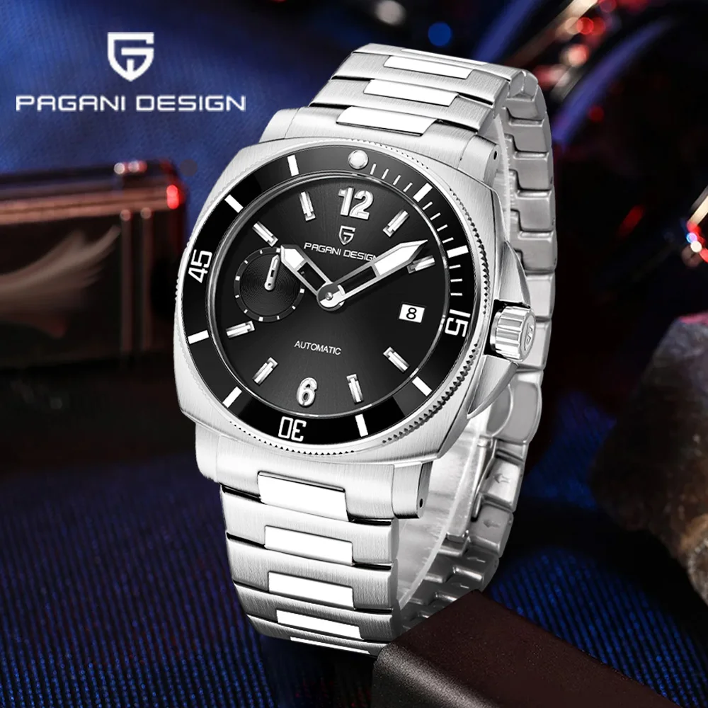 

Мужские механические часы Pagani Design 2026, 43 мм, из нержавеющей стали, водонепроницаемые, автоматические, с керамическим безелем и сапфировым стеклом