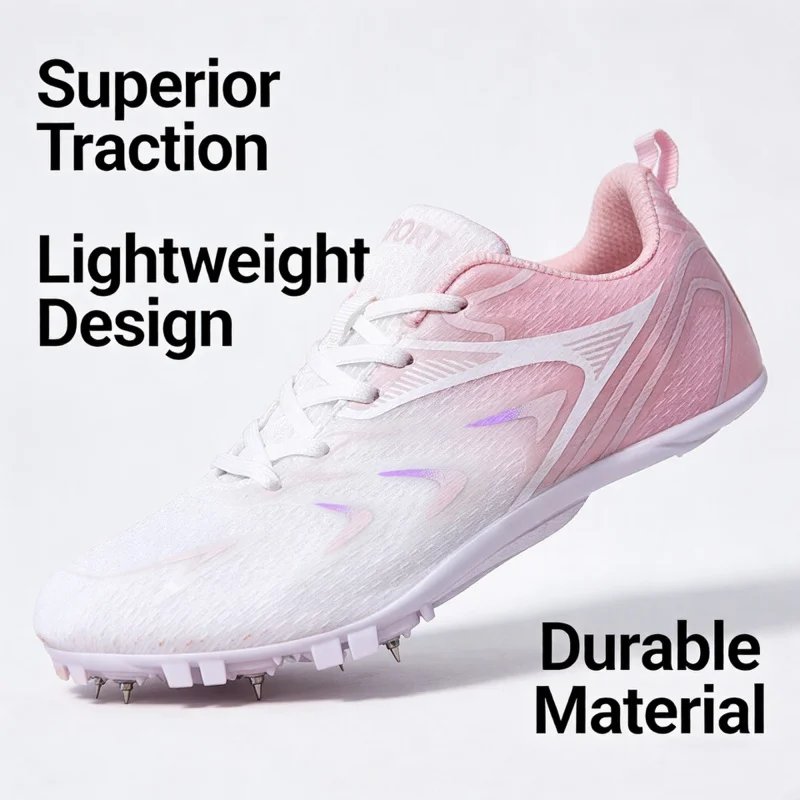 

Fashion Field Nails Sneakers Women Lightweigh Outdoor Woman Running Spikes Shoes Breathable Non-slip Student Track Men